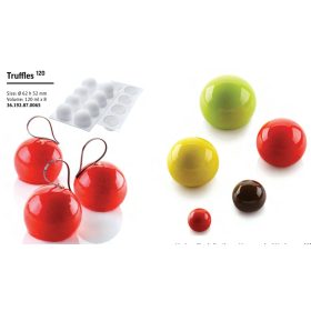 TRUFFLES 120 Szilikon forma fehér 62X52mm SF192