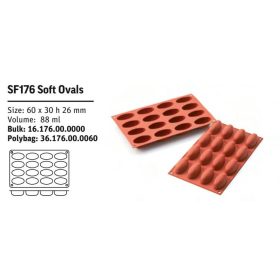 SF176 Szilikon forma SOFT OVALS
