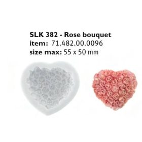 SLK382 Cukor és marcipán mintázó forma ROSE BOUQUET