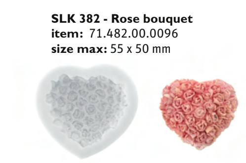 SLK382 Cukor és marcipán mintázó forma ROSE BOUQUET