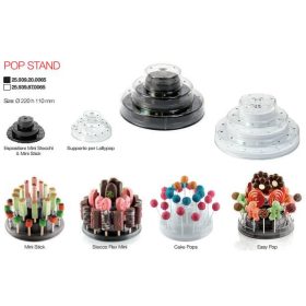 Pop Stand Nyalóka tartó emeletes átlátszó v. fekete