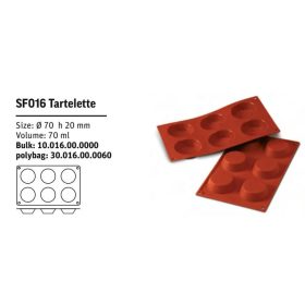 SF016 Szilikon forma TARTELETTE