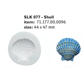 SLK077 Cukor és marcipán mintázó forma SHELL