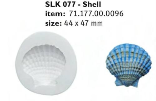 SLK077 Cukor és marcipán mintázó forma SHELL