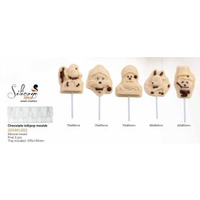   30SML002 Nyalóka öntő forma szilikon Karácsonyi 5db/forma