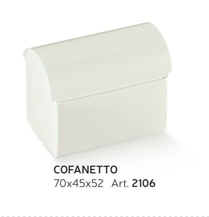 2106 Bonbon doboz BIANCO cofanetto 70x45x52