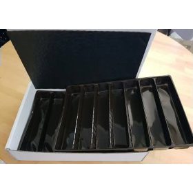 Bonbon tároló doboz 2 tálcás 16*25*6 cm