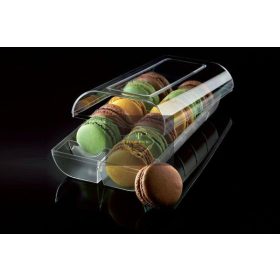 Macaron tartó 12 db-os átlátszó 48db/cs