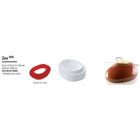 ZEN600 Szilikon forma fehér155x114x58mm
