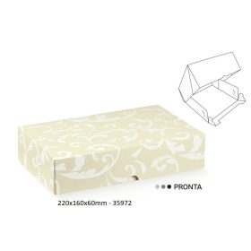 35972 Bonbon doboz PRONTA  damascato avorio
