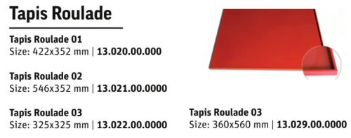 TAPIS ROULADE 02 Szilikon lap 546x352x8mm