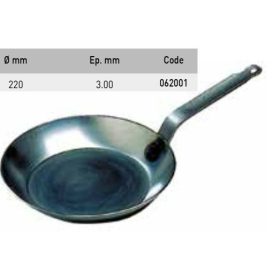 062001 Serpenyő fekete acél 20cm