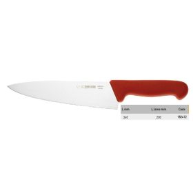 182412 Kés 20cm piros