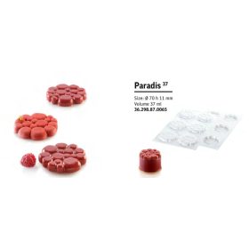 PARADIS37 Szilikon forma kerek fehér 70x11mm