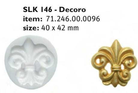 SLK146 Cukor és marcipán mintázó forma DECORO