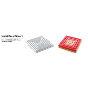INSERT DECOR SQUARE Szilikon forma 40X40-260X260x20mm