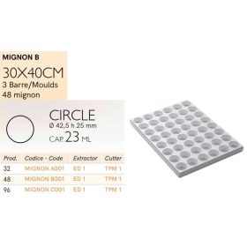 MIGNON B001 Mignon forma kerek 48db/f