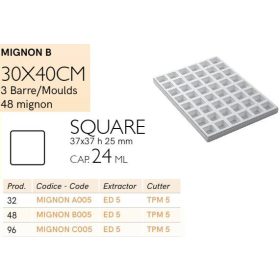 MIGNON B005 Mignon forma kocka 48db/f