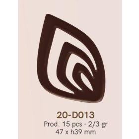 20-D013 Csokoládé sablon 18db/forma