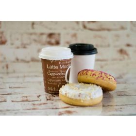 Papírpohár tető fehér 250ml 100db/cs