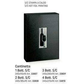 33809 Boros doboz 3üveges pelle nero