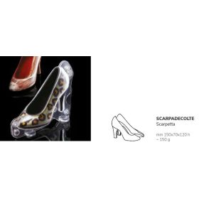 SCARPETTA Csokoládé öntőforma  150x70x120mm 150gr.