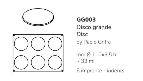 GG003 Szilikon forma gasztro DISC