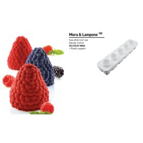 MORA & LAMPONE Szilikon forma 65x67mm 110ml 5db/forma
