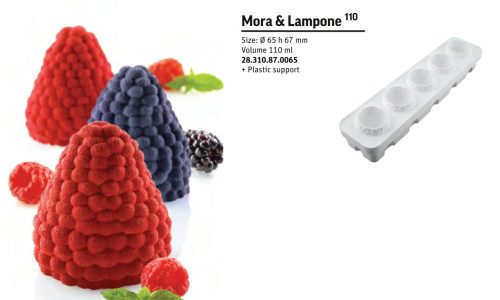 MORA & LAMPONE Szilikon forma 65x67mm 110ml 5db/forma