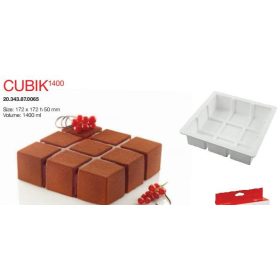 CUBIK Szilikon forma 172x172x50mm 1400ml SFT343