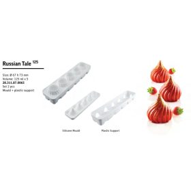 RUSSIAN TALE Szilikon forma 67X73mm 5x125ml