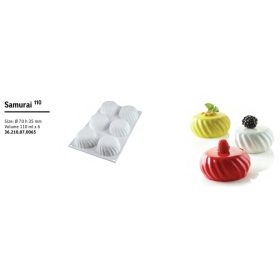 SAMURAI 110 Szilikon forma 70X35mm 6x110ml SF210