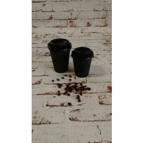Papírpohár fekete 350ml 50db/cs