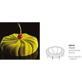 KE030 Pavocake tortaforma 180x50 mm TWISTER