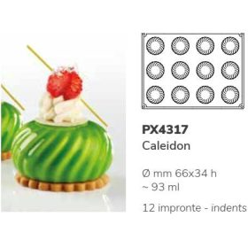 PX4317 Szilikon forma 66x34cm 12db/forma 93ml Caleidon