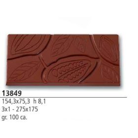 Art. 13849  Bonbon forma táblás 154,3x75,3x8,1mm 100gr.