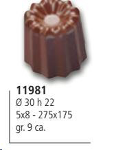 Art. 11981  Bonbon forma 30x22mm 9gr.