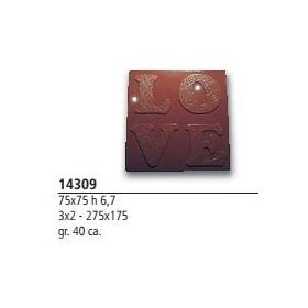 Art. 14309  Bonbon forma táblás 75x75x6,7mm  40gr.