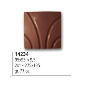 Art. 14234  Bonbon forma táblás 95x95x9,5mm  77gr.