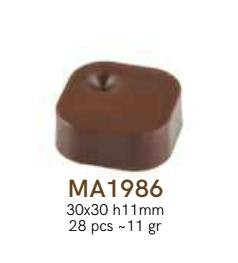 MA1986 Bonbon forma 30x30x11mm 11gr.