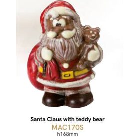 MAC170 Csokoládé öntőforma télapó 168mm