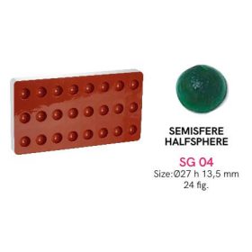 SG04 Zseléöntő forma félgömb 27x13,5mm