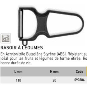 090384 Zöldséghámozó 110x65mm