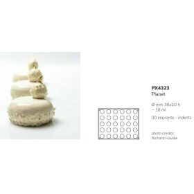 PX4323 Szilikon forma 38x20cm 30db/forma 18ml Planet