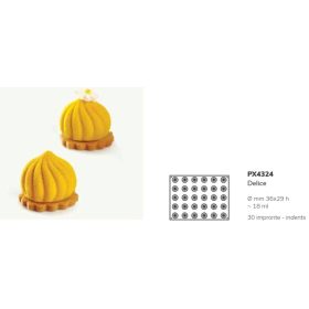 PX4324 Szilikon forma 36x29cm 30db/forma 18ml Delice