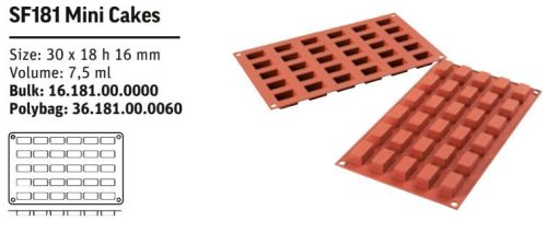 SF181 Szilikon forma MINI CAKES