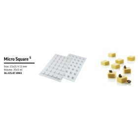 MICRO SQUARES Szilikon desszert forma 21x21x13mm SFM005