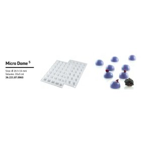 MICRO DOMES Szilikon desszert forma 26x14mm SFM001