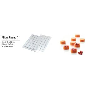 MICRO ROUND Szilikon desszert forma 26x12mm SFM004