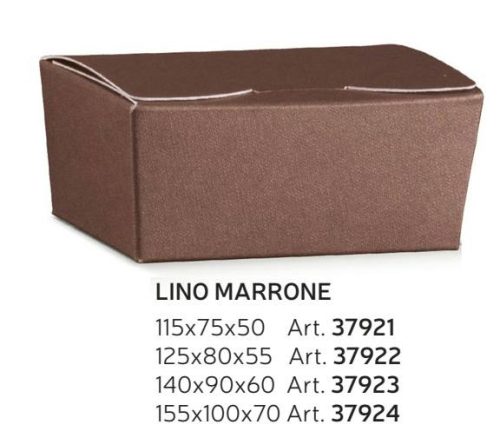 37921 Bonbon doboz lino marrone ballottini